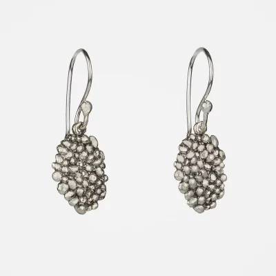 Canto Rodado Pendiente Pequeño Gancho Prata