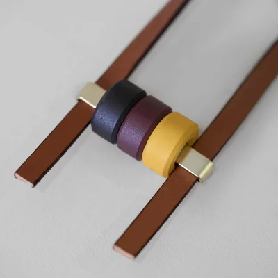 97° Colar Cerámica-Pel Marrón 3